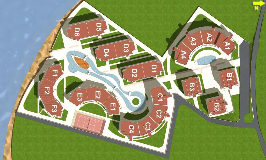 Privelege Fort Beach планировка апартаментов, схема комплекса